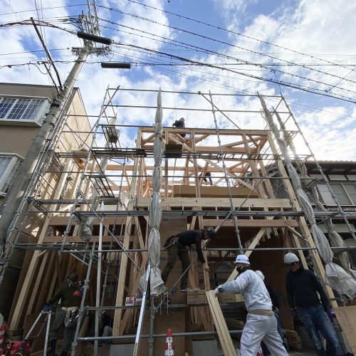 2020.12.1　上棟①